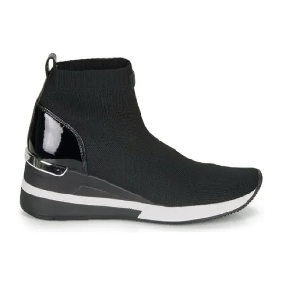 Michael Michael Kors Skyler Stretch-Knit Sock Sneaker in Black 9 - Picture 2 of 13